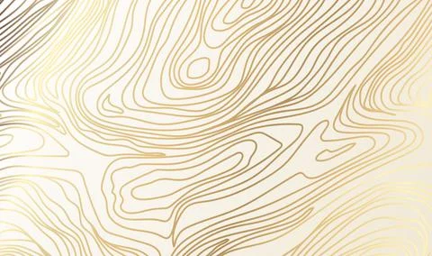 Vector Flat Damascus Golden Background Stock Illustration