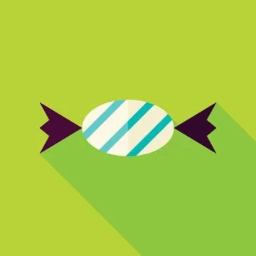 Vector Flat Design Candy Sweet Icon Illustrazione stock