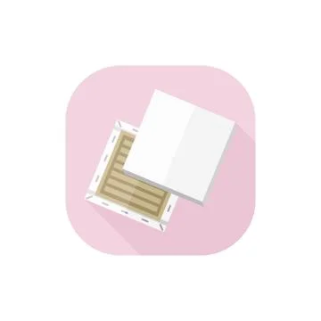 Vector Flat Design Canvas Stock Illustration