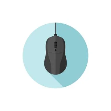 Vector flat design Computer Mouse Stock Illustration