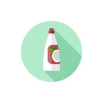 Vector Flat Design Dishwashing Liquid Stock Illustration