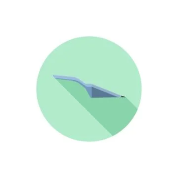 Vector Flat Design Dust Pan Stock Illustration