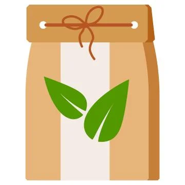 Vector flat design empty kraft brown blank cardboard take away eco box packag Illustrazione stock