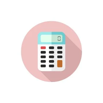 Vector flat design icon Calculator Stock Illustration