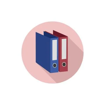 Vector flat design icon Files Stock Illustration