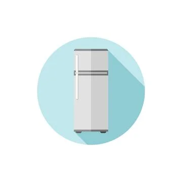Vector flat design icon Fridge Stock Illustration