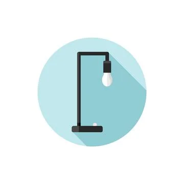 Vector flat design icon Industrial Lamp Stock Illustration