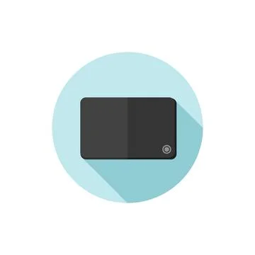 Vector flat design icon Mousepad Stock Illustration