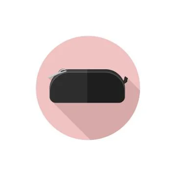 Vector flat design icon Pencil Case Stock Illustration