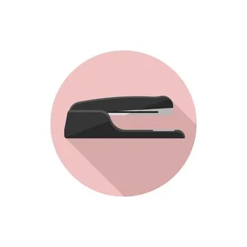 Vector flat design icon Stapler Stock Illustration