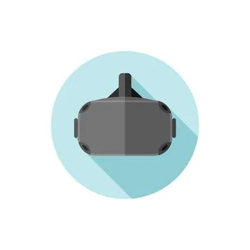 Vector flat design icon Virtual Reality Glasses Stock Illustration