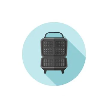 Vector flat design icon Waffle Maker Stock Illustration
