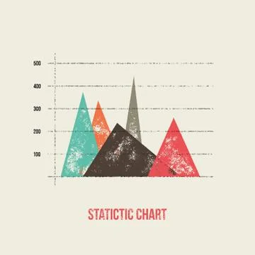 Vector flat design infographics statistics chart and graph Stock Illustration