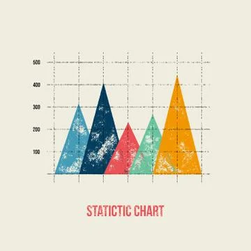 Vector flat design infographics statistics chart and graph Illustrazione stock