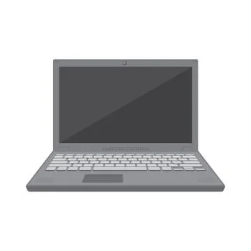 Vector flat design laptop Illustrazione stock
