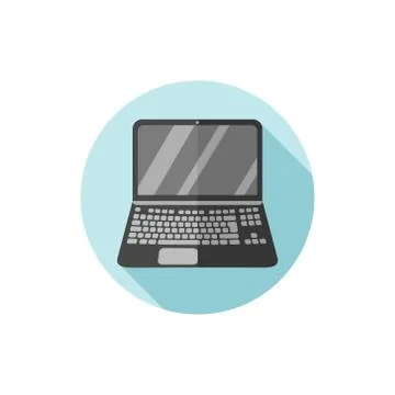 Vector flat design Laptop Stock Illustration