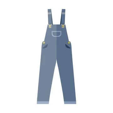 Vector Flat Design Overall Stock Illustration