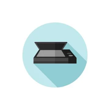 Vector flat design Scanner Stock Illustration