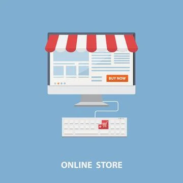 Vector flat design shopping concept Vector flat design shopping concept,bu... Stock Photos