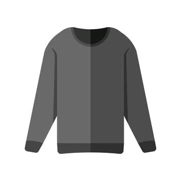 Vector Flat Design Sweatshirt Stock Illustration