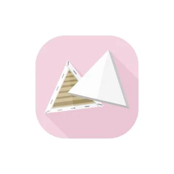 Vector Flat Design Triangle Canvas Stock Illustration