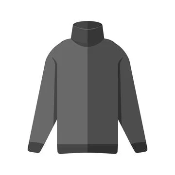 Vector Flat Design Turtleneck Stock Illustration