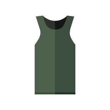 Vector Flat Design Undershirt Stock Illustration