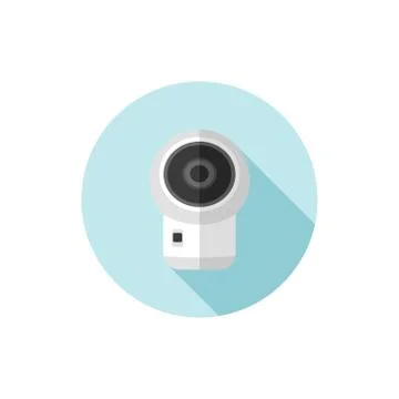 Vector flat design WiFi CAM Stock Illustration