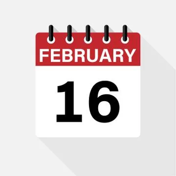 Vector flat dezign daily calendar icon. Day , month Stock Illustration