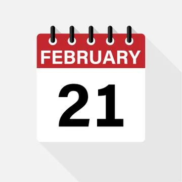 Vector flat dezign daily calendar icon. Day , month Stock Illustration