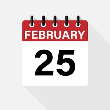 Vector flat dezign daily calendar icon. Day , month Stock Illustration