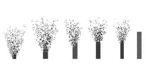 Vector Flat Dot Rectangle Integration Abstract Illustration Stock Illustration