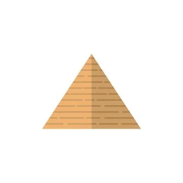 Vector flat egypt pyramid icon Ilustración de archivo
