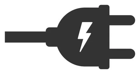 Vector Flat Electric Plug Icon イラスト素材