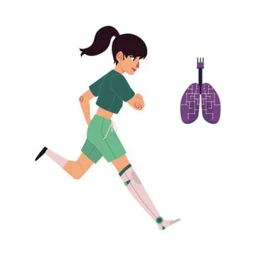 Vector flat futuristic bionic prosthesis icon Stock Illustration