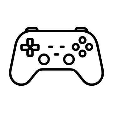 Vector flat Gaming Joystick Icon Stock Illustration