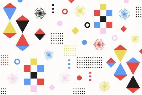 Vector flat geometric background design 4 Illustrazione stock