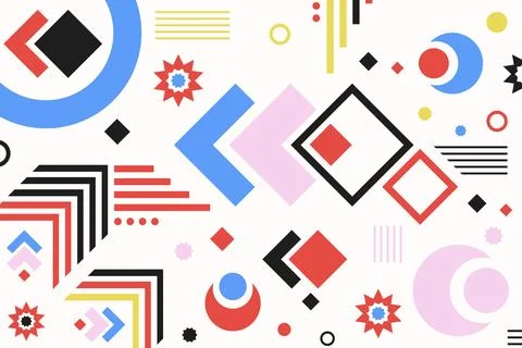 Vector flat geometric background design 1 Stock Illustration