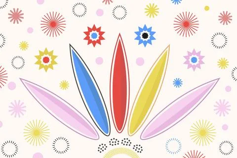 Vector flat geometric background design 1 Stock Illustration