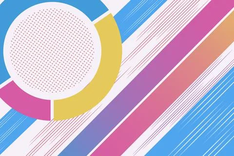 Vector flat geometric lines background design Stock Illustration