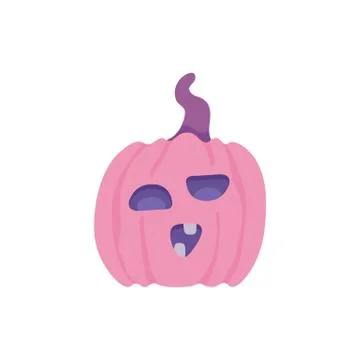 Vector flat halloween pumpkin 스톡 일러스트
