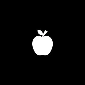 Vector flat icon apple Illustrazione stock
