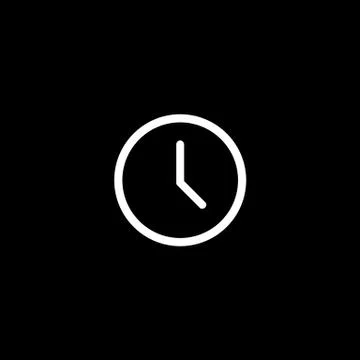 Vector flat icon clock Stock Illustration