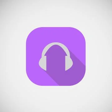 Vector flat icon Cordless Headphone Stock Illustration