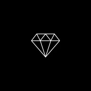 Vector flat icon diamond Stock Illustration