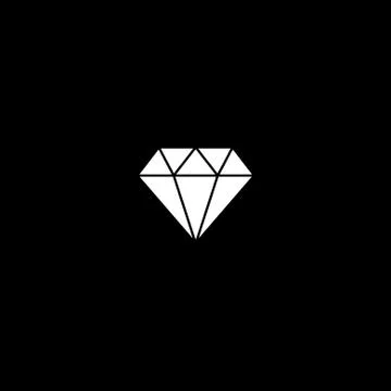 Vector flat icon diamond Stock Illustration