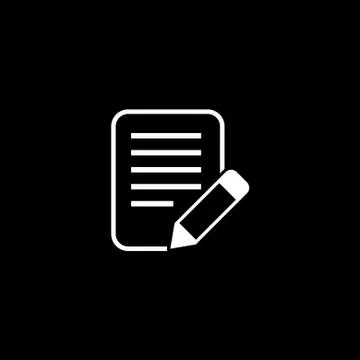 Vector flat icon of the document Stock Illustration