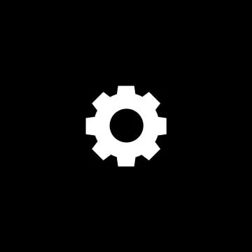 Vector flat icon gear Stock Illustration