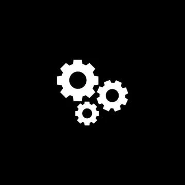 Vector flat icon gear Stock Illustration