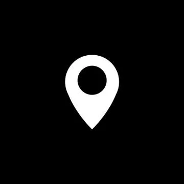 Vector flat icon geolocation handset Stock Illustration